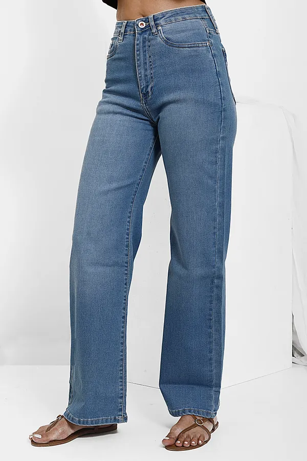 Ice_Bright_Wash_Cotton_Lycra_Wide_Leg_Jeans_For_Women_And_Girls