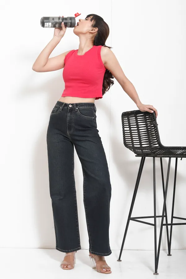 Black_Tint_Cotton_Lycra_Vintage_Wash_Dark_Straight_Fit_Jeans_For_Women_And_Girls