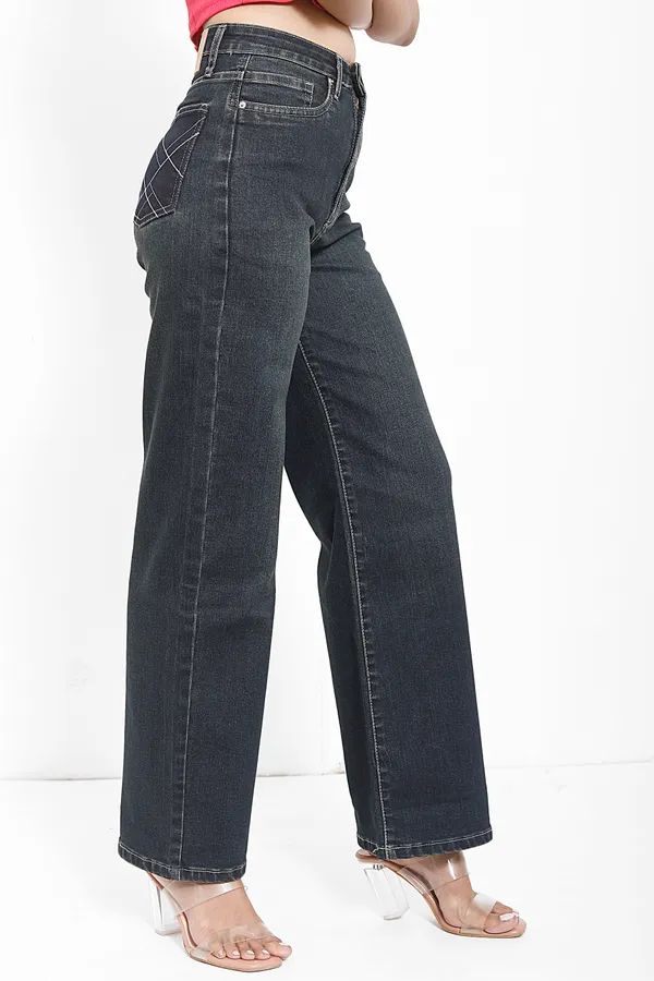 Black_Tint_Cotton_Lycra_Vintage_Wash_Dark_Straight_Fit_Jeans_For_Women_And_Girls
