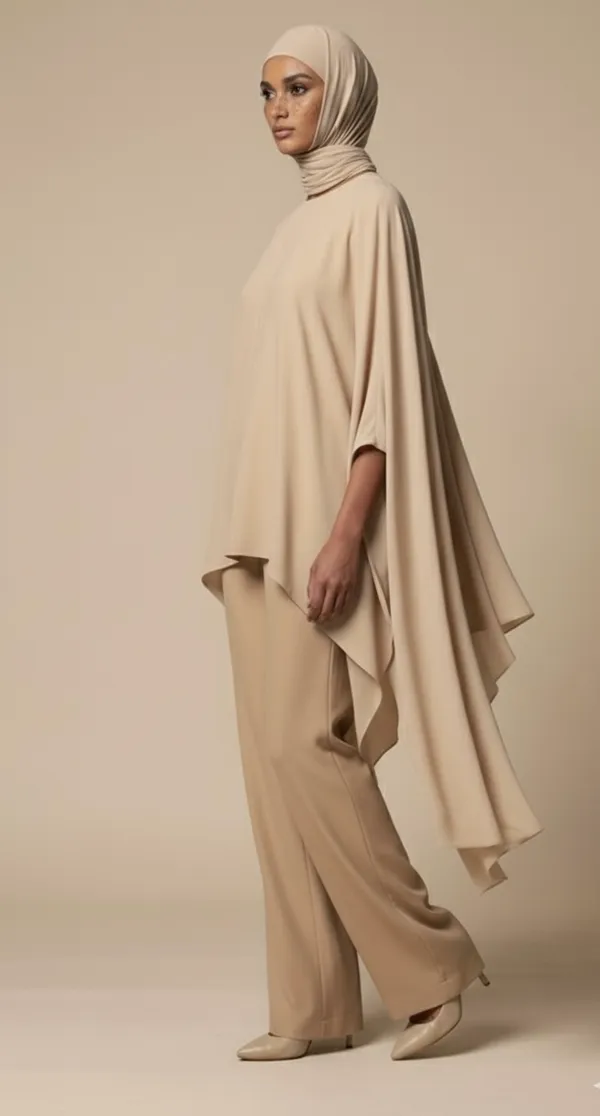 Creme_Kaftan__Coord_Set_For_Women