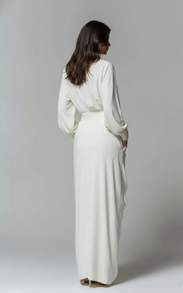 White_Drape_Dress