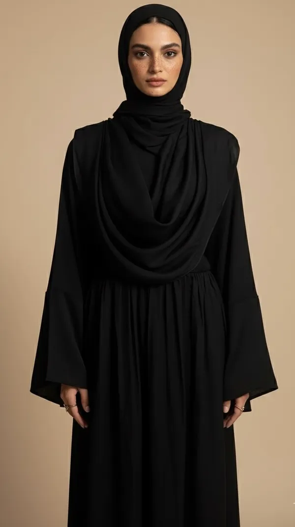 Black_Cowl_Abaya_And_Scarf_For_Women