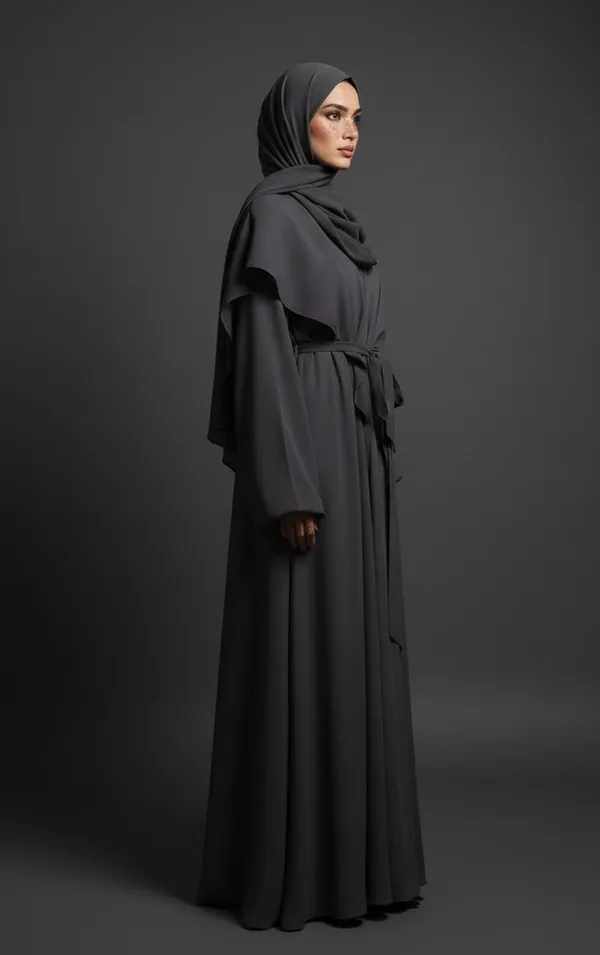 Dusk_Belted_Abaya_And_Scarf_For_Women