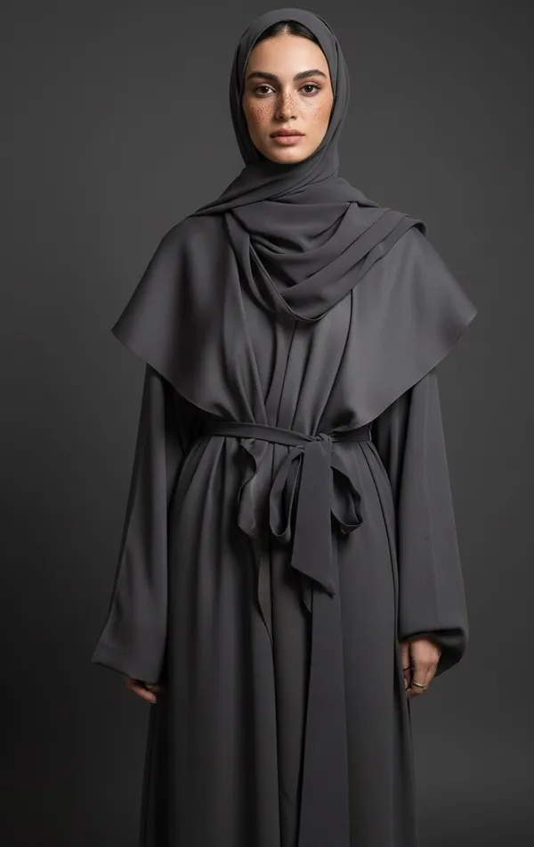 Dusk_Belted_Abaya_And_Scarf_For_Women