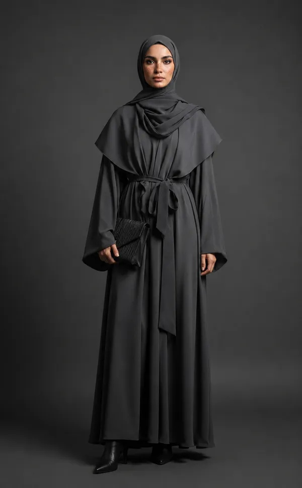 Dusk_Belted_Abaya_And_Scarf_For_Women