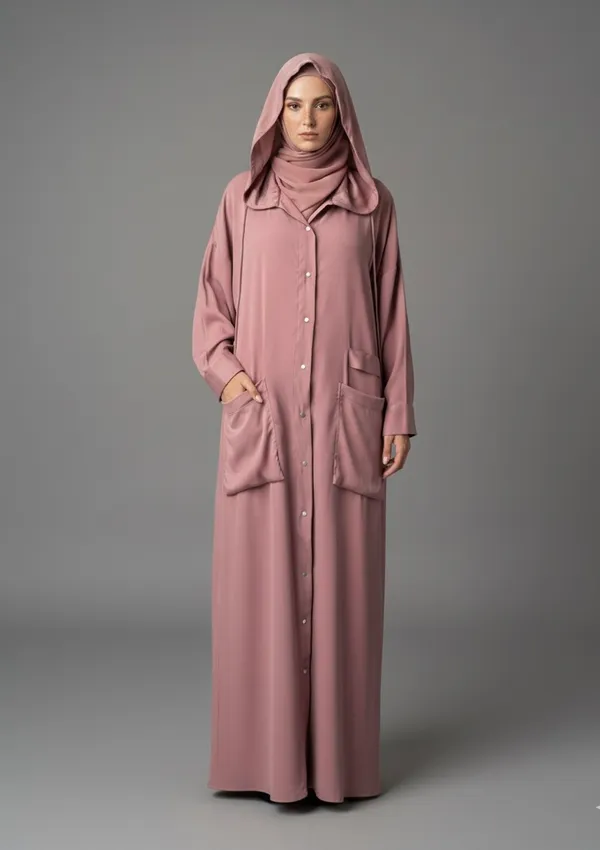 Old_Rose_Hooded_Abaya_And_Scarf_For_Women