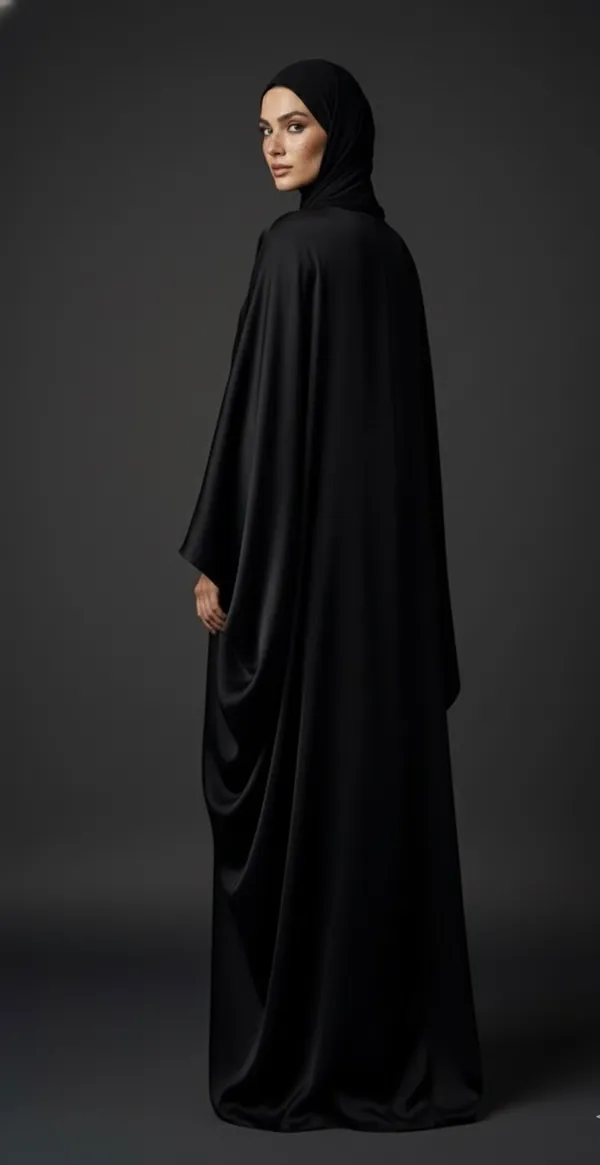 Black_Double-Pinched_Abaya_And_Georgette_Scarf__For_Women