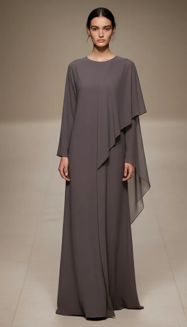 Dusk_Cape_Asymmetric_Abaya_And_Scarf_For_Women