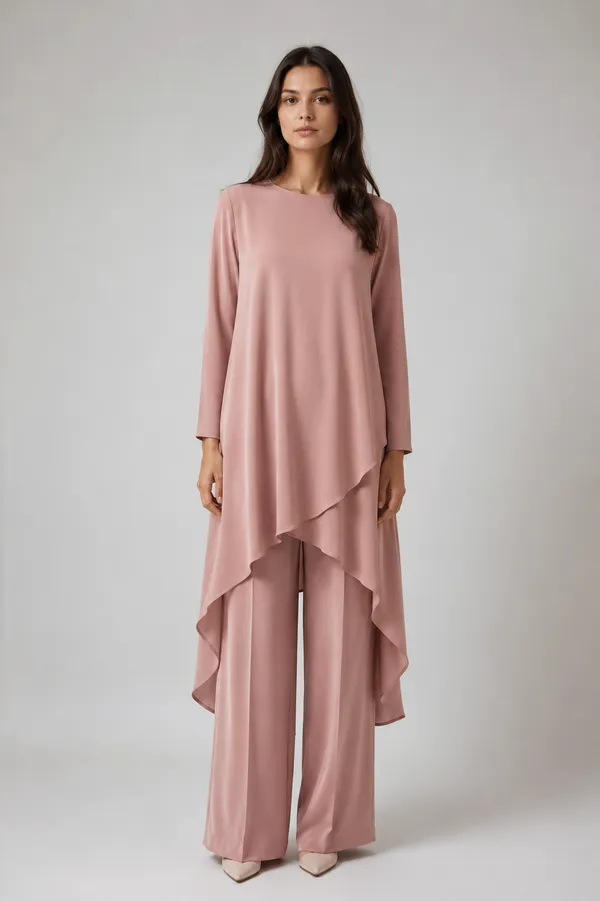Pink_Waterfall_Coord_Set_For_Women