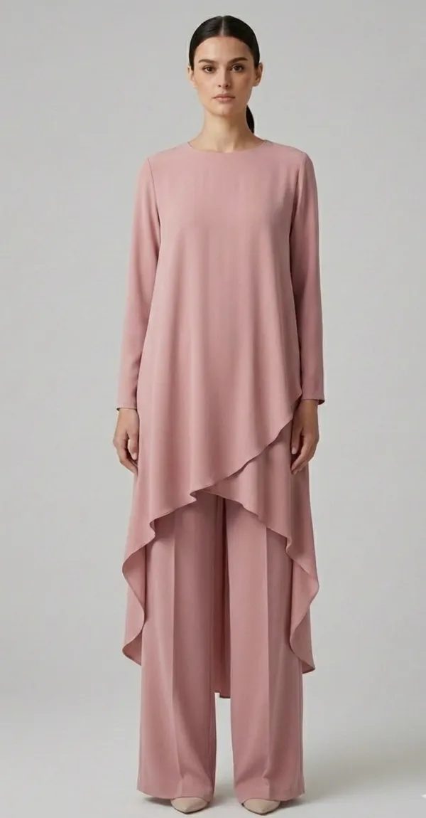 Pink_Waterfall_Coord_Set_For_Women