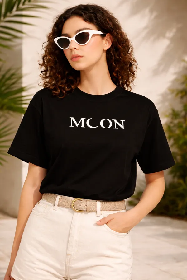 Black_Cotton_Printed_T-Shirt_For_Women
