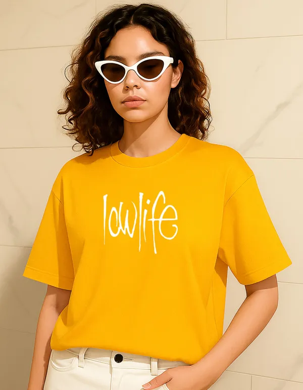 Yellow_Cotton_Printed_T-Shirt_For_Women