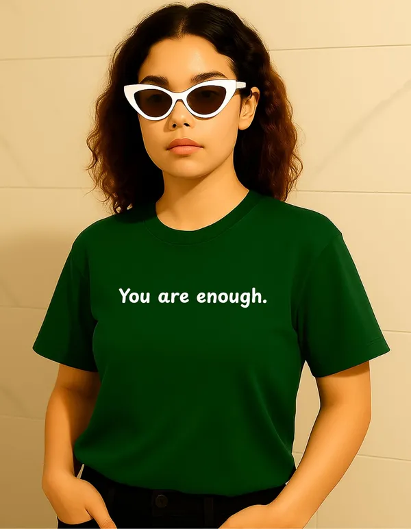 Green_Cotton_Printed_T-Shirt_For_Women