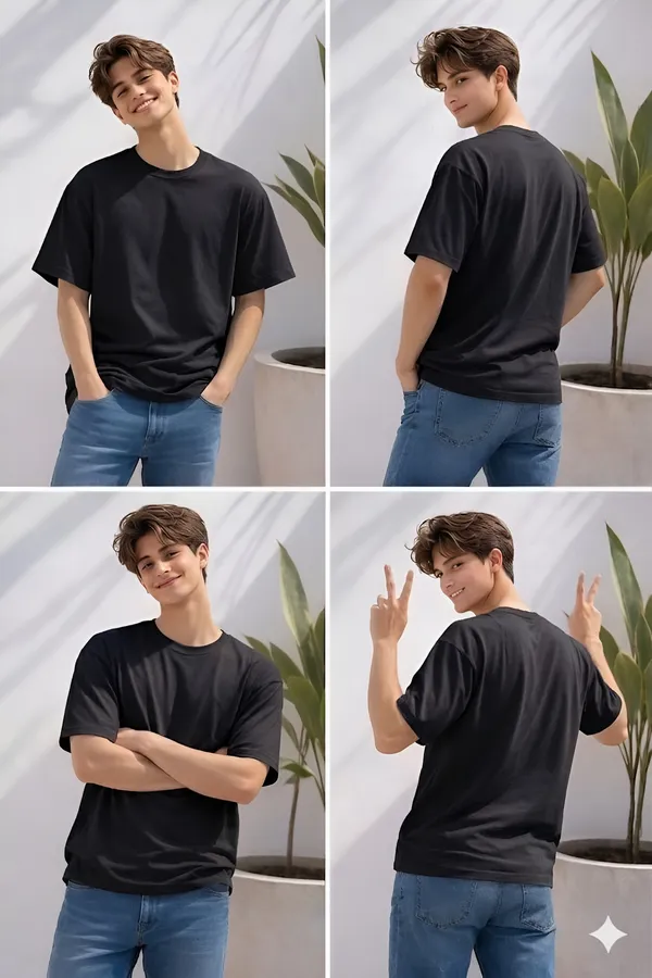 Black_Cotton_Solid_Round_neck_T-Shirt_For_Men
