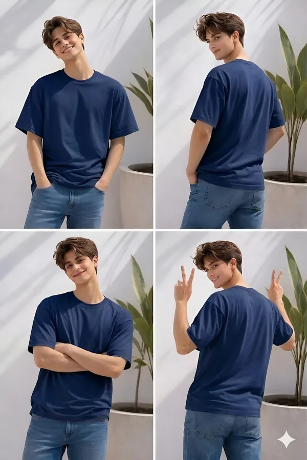 Navy_Blue_Cotton_Solid_Round_neck_T-Shirt_For_Men