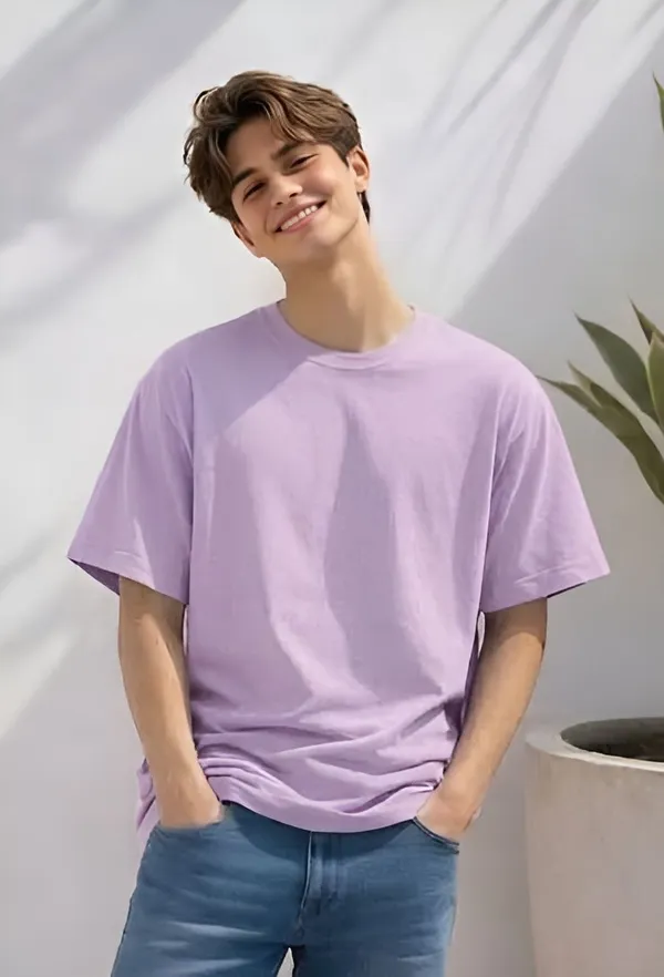 Purple_Cotton_Solid_Round_neck_T-Shirt_For_Men