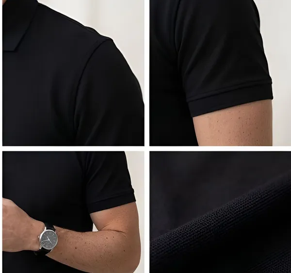 Black_Matty_Polo_Round_neck_T-Shirt_For_Men