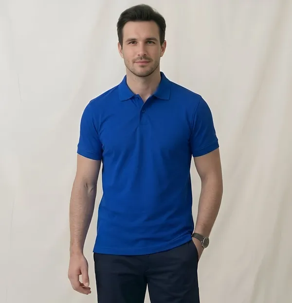 Royal_Blue_Matty_Polo_Round_neck_T-Shirt_For_Men