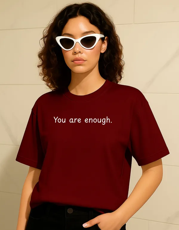 Brown_Cotton_Printed_T-Shirt_For_Women