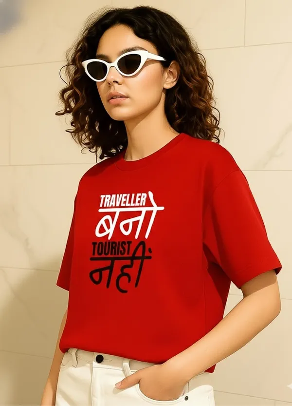 Red_Cotton_Printed_T-Shirt_For_Women