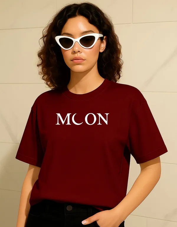 Brown_Cotton_Printed_T-Shirt_For_Women