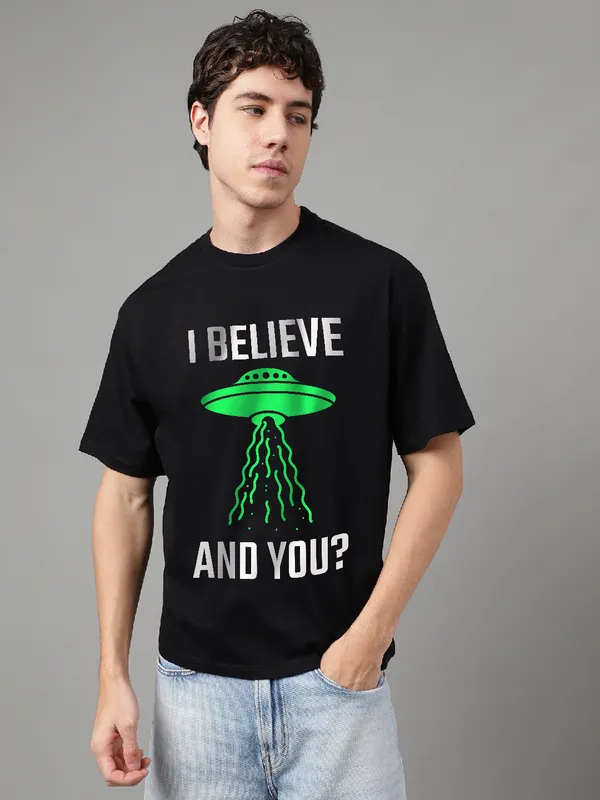 Black_Cotton_Printed_Round_neck_T-Shirt_For_Men