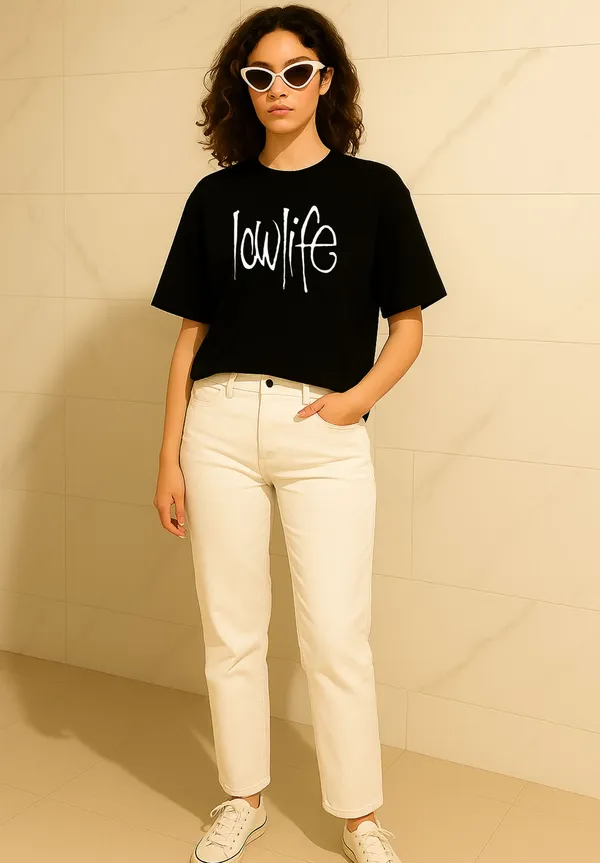 Black_Cotton_Printed_T-Shirt_For_Women