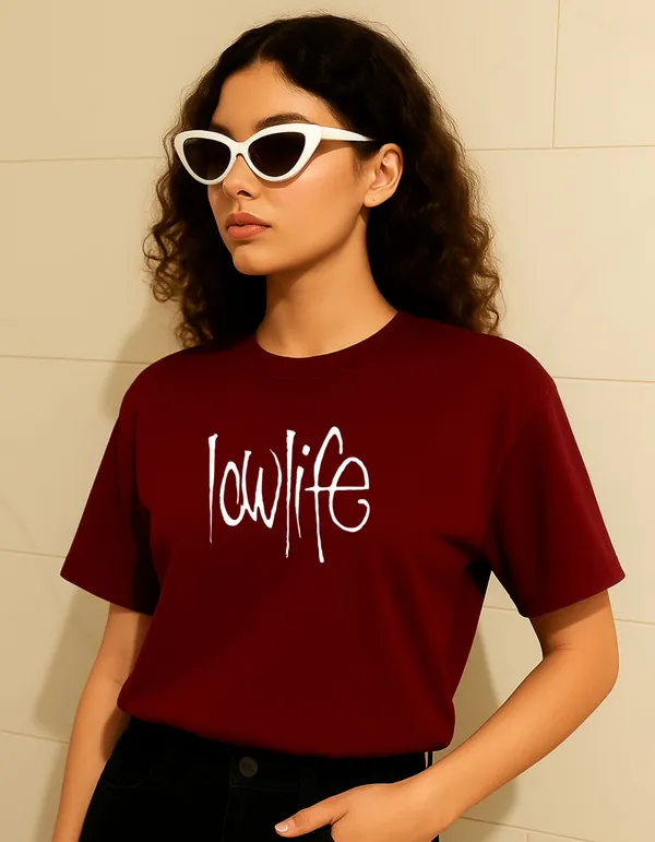 Brown_Cotton_Printed_T-Shirt_For_Women