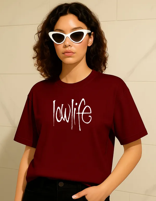 Brown_Cotton_Printed_T-Shirt_For_Women