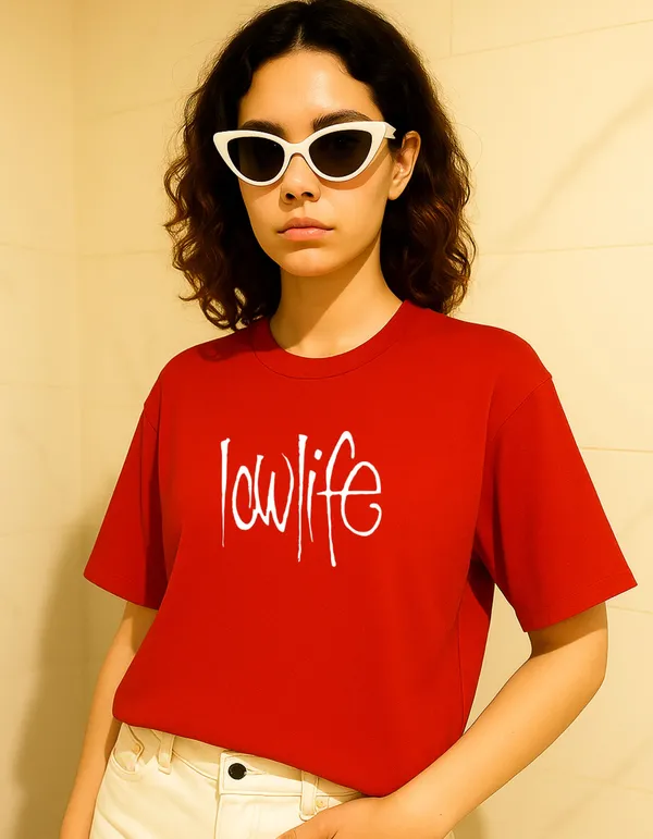 Red_Cotton_Printed_T-Shirt_For_Women