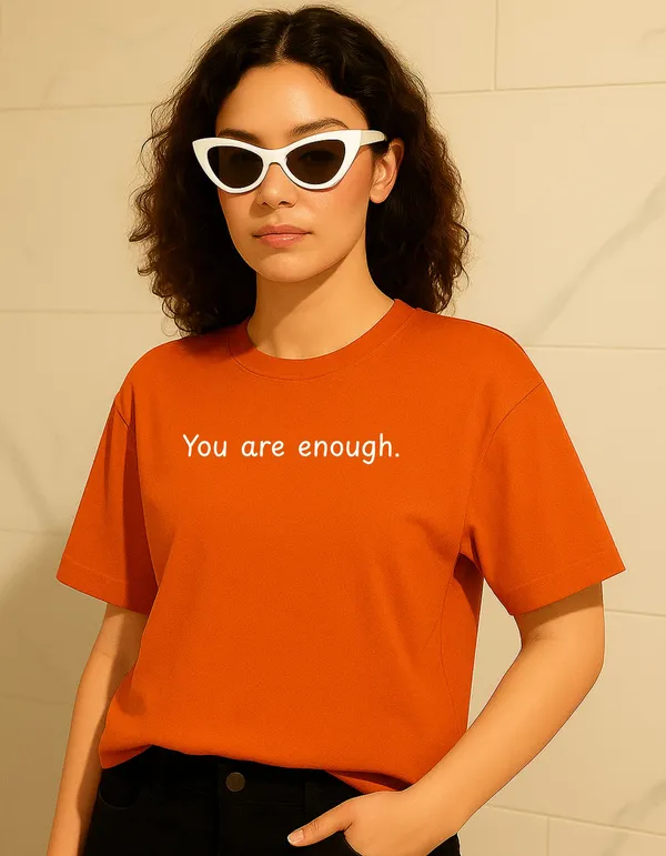 Orange_Cotton_Printed_T-Shirt_For_Women
