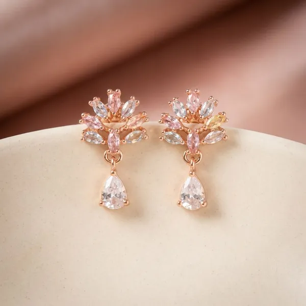 Rose_Gold_22Kt_Gold_Plated_Crystal_And_Alloy_Stone_Tops_For_Women