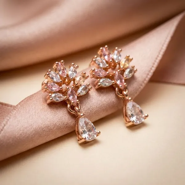 Rose_Gold_22Kt_Gold_Plated_Crystal_And_Alloy_Stone_Tops_For_Women