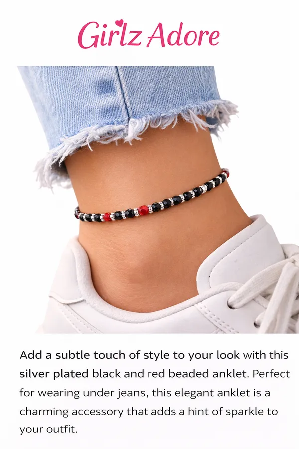Black_And_Red_Alloy_Anklet_For_Women