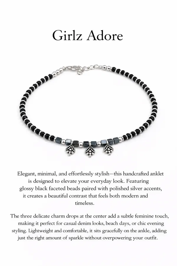 Black_And_Little_White_Silver_Plated_Alloy_Anklet_For_Women