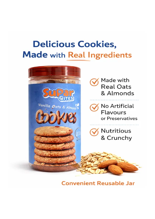 Vanilla_Oats_And_Almond_Cookies_|_Tea_Time_Snack_|__|_Delicious_Cookies_|_Vegetarian|_275_Gm