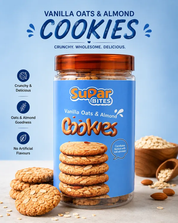 Vanilla_Oats_And_Almond_Cookies_|_Tea_Time_Snack_|__|_Delicious_Cookies_|_Vegetarian|_275_Gm