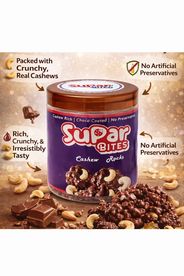 _Cashew_Rocks_|_Chocolate_Coated_Premium_CASHEW_|_No_Refined_Sugar_Added,_Healthy_Morning/Evening_Snack,_Best_For_Occasional_Gifting|_200_Gm