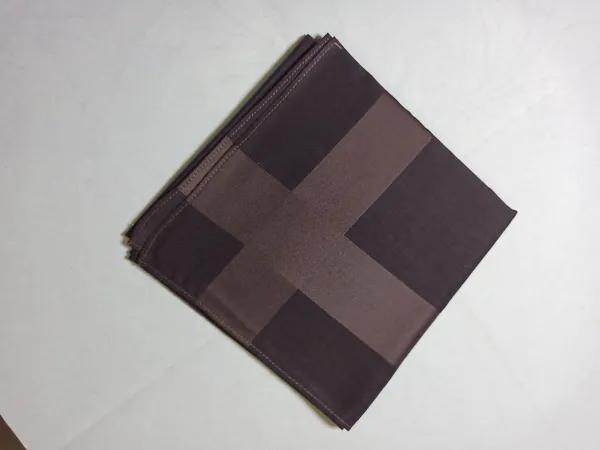 Dark_Brown_Geometric_Cross_Pattern_Pocket_Square_Rumal_For_Men_Pack_Of_4