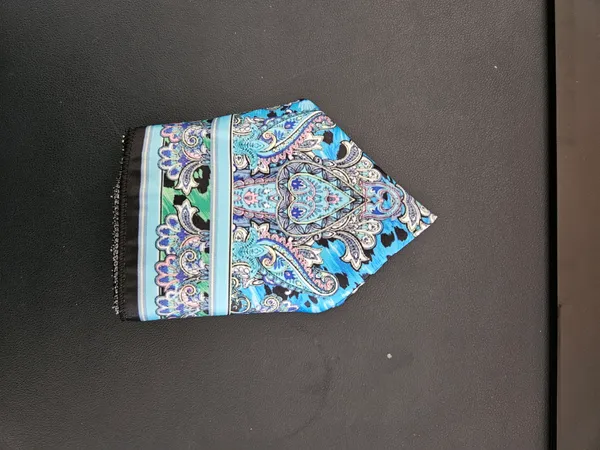 Turquoise_Blue_Paisley_Print_Silk_Square_Scarf_For_Men_Pack_Of_2