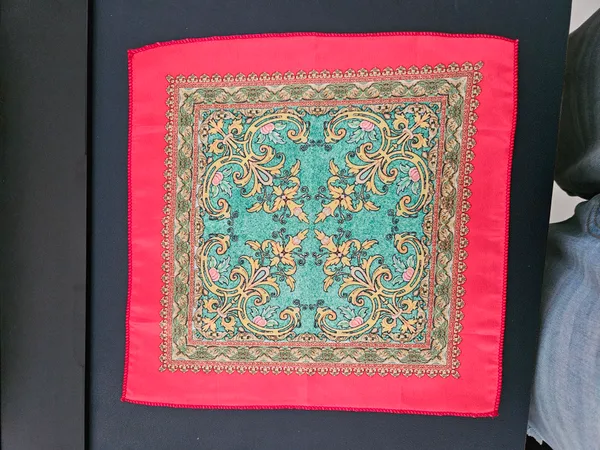 Turquoise_Coral_Paisley_Print_Silk_Scarf_For_Men_Pack_Of_2