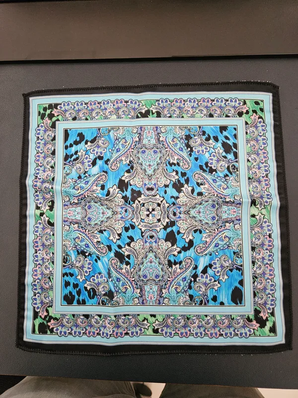 Turquoise_Blue_Paisley_Print_Silk_Square_Scarf_For_Men_Pack_Of_2