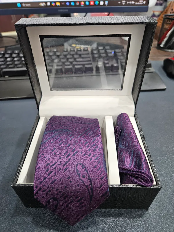 Purple_Paisley_Premium_Tie_And_Pocket_Square_Gift_Set_In_Decorative_Frame_Box_For_Men_Pack_Of_1