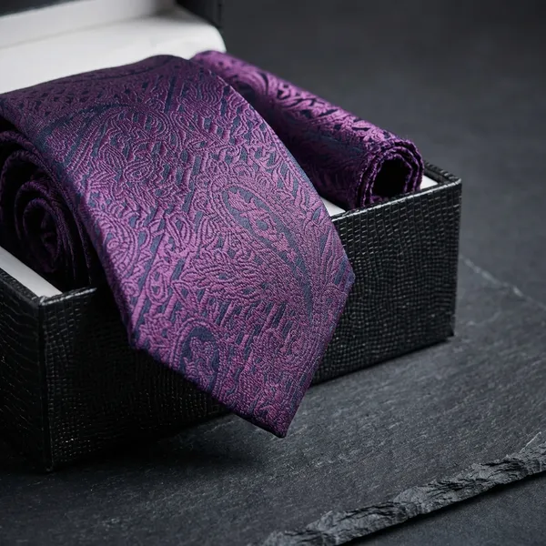 Purple_Paisley_Premium_Tie_And_Pocket_Square_Gift_Set_In_Decorative_Frame_Box_For_Men_Pack_Of_1