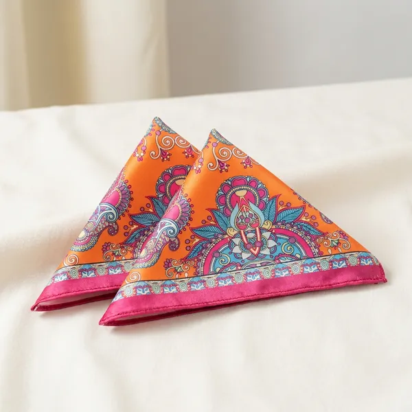 Orange_Pink_Vibrant_Paisley_Print_Silk_Floral_Scarf_For_Men_Pack_Of_2