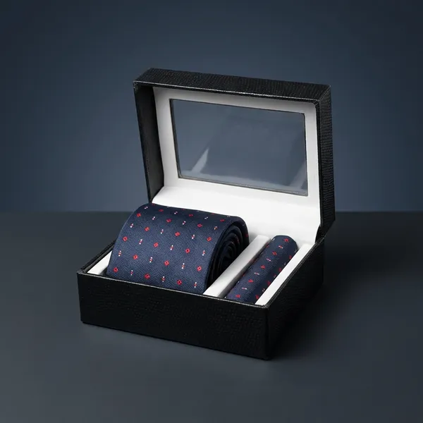 Premium_Polka_Dot_Tie_With_Matching_Pocket_Square_Gift_Set_For_Men_Pack_Of_1