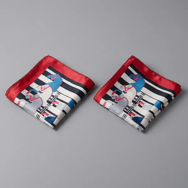 Red_Border_Artistic_Geometric_Print_Pocket_Square_Rumal_For_Men_Pack_Of_2