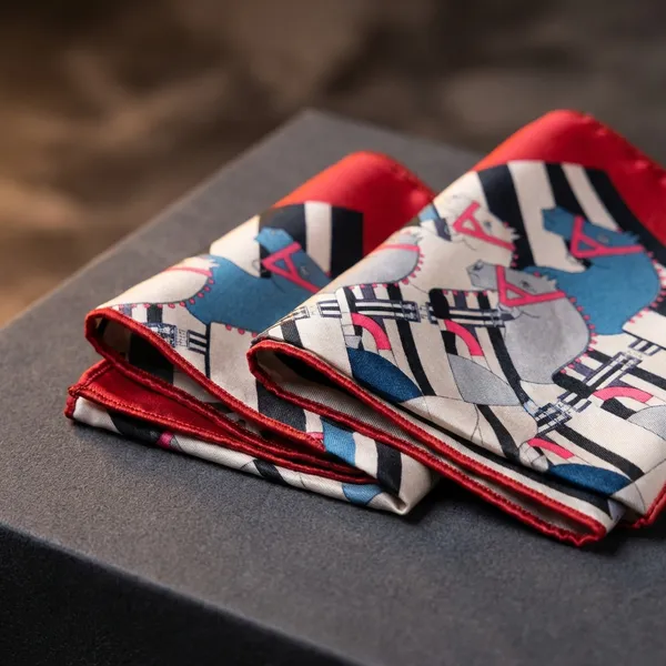 Red_Border_Artistic_Geometric_Print_Pocket_Square_Rumal_For_Men_Pack_Of_2
