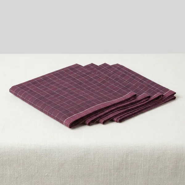 Premium_Maroon_Checkered_Pocket_Square_For_Men_Pack_Of_4