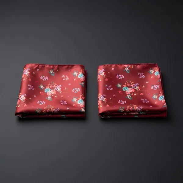 Red_Floral_Print_Pocket_Square_Rumal_For_Men_Pack_Of_2